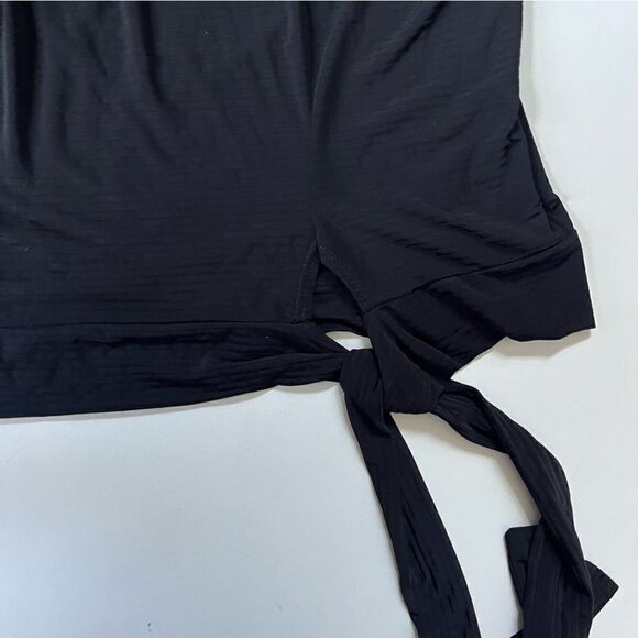 Beyond Yoga Side Tie Black Tee XS - Picture 3 of 8